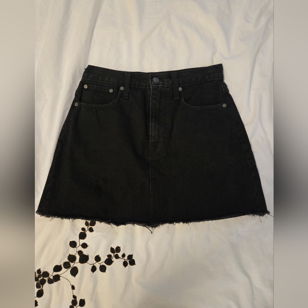 Madewell Black Mini Skirt
